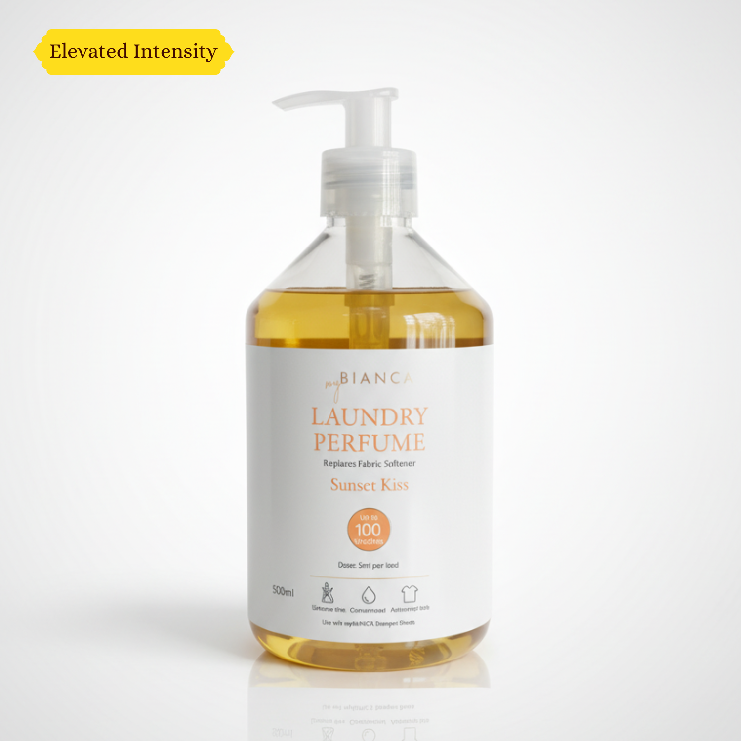 myBIANCA Sunset Kiss Laundry Perfume bottle – elevated intensity fragrance booster (500ml)